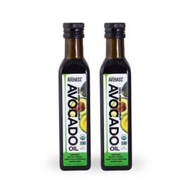 Avohass USDA Organic Certified Extra Virgin Avocado Oil from Mexico 8.5 fl oz Bottle 2 Pack, First Cold Pressed, Unrefined