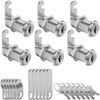 Cabinet Locks with Keys, Keyed Alike Cam Lock, 1-3/8'' Long,
