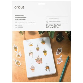 Cricut Printable Vinyl - A4 (Pack of 12)