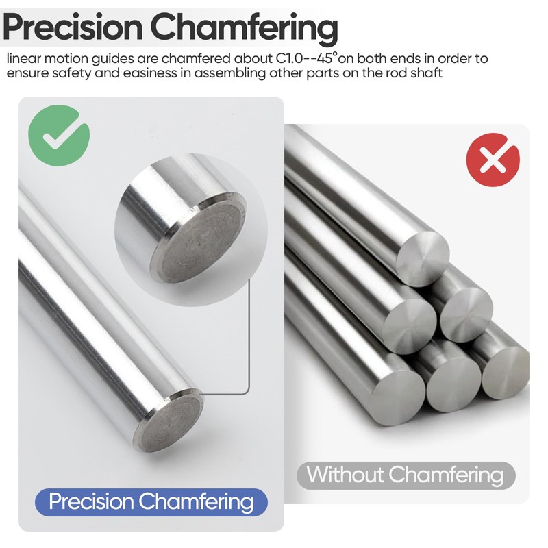 16mm x 200mm (0.63 x 7.87 inch) Linear Motion Rod