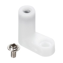 PATIKIL PCB Board Mounting Feet, 60 Pack L Type Insulated PCB Spacer Plastic Motherboard Standoffs Foot Spacer with Screws