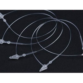 Plastic Fastener for Hang Tags, 2000 pcs Snap Lock Pin Security Loop for Retail Store Clothing, Accessory Price Tag (5 inch)