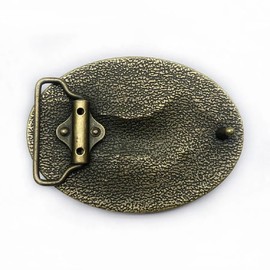 Fachoice American Flag Deer Belt Buckle for Men Wildlife Deer USA Flag Men’s Patriotic Deer Elk Western Cowboy Belt Buckle (Bronze)