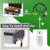 CHILIPILI 4 FT Propane Regulator and Hose with 90-Degree Elbow