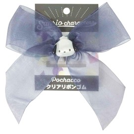 Eye Planning Sanrio Characters Clear Ribbon Rubber Pochacco Size: Approx. W15.7 x H2.0 inches (40 x 50 cm) Mascot Part K1822E