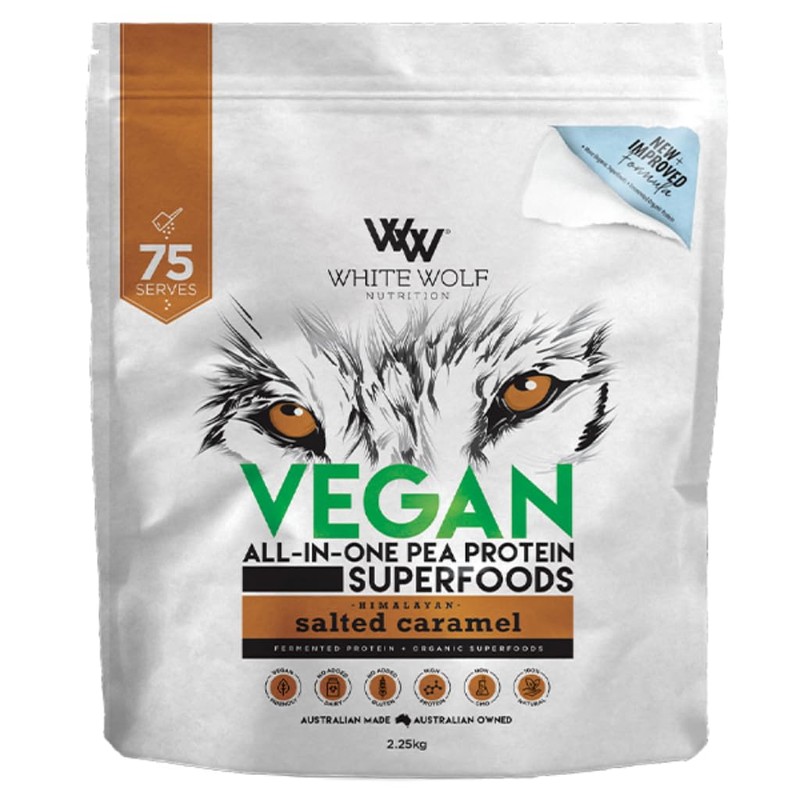 White Wolf Vegan Protein Blend- Vanilla- 400g