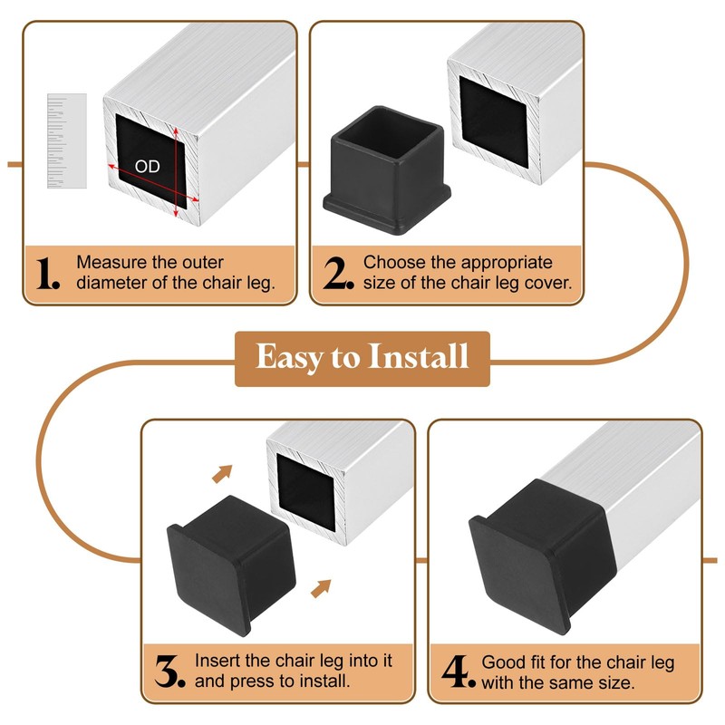 sourcing map 20 Pcs 1.42 x 2.2 Inch Rectangle PVC