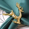 CENPEK 6 Pcs Elk Deer Napkin Rings Table Decorative Ornament