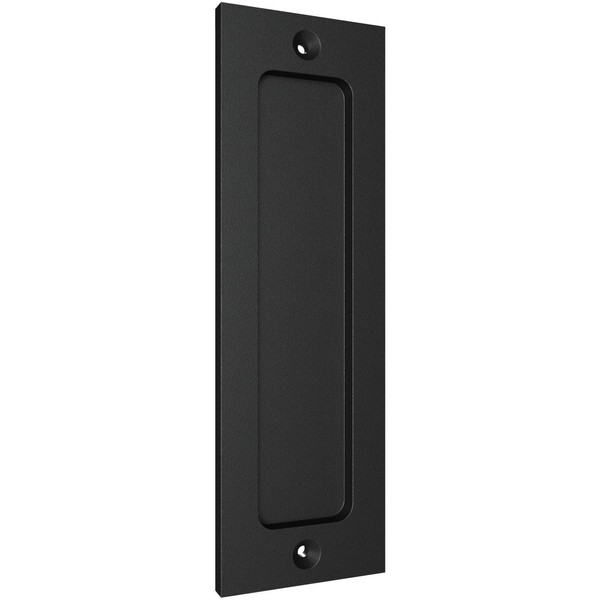 Tibres - 7" Sliding Barn Door Handle - Flush Pull Handle for Sliding Doors Cabinets Closet and Drawers - Black