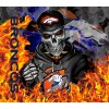 Broncos Skull 20 oz Tumbler