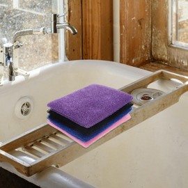 Esponja Exfoliante Corporal Africana Malla de Baño 4 Piezas Multicolor