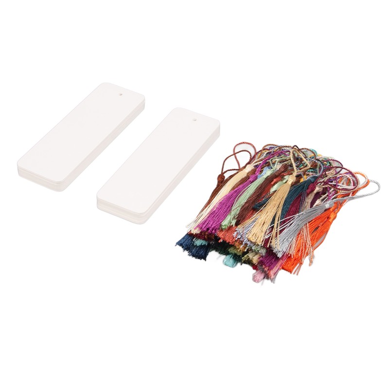 80 Sets Blank Bookmarks 5.5in Long 2in Wide Smoothing Widely