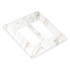 Lhdlnn White Gold Marble Light Switch Cover Decorative Double Rocker