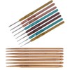 Crochet Set Sweater Needle Plastic Handle Fine Lace Knitting Carbonized