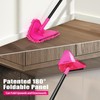 Wall Mop with Long Handle 80 inches, Upgraded 180? Collapsible
