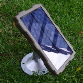 FOCUHUNTER Solar Panel for Trail Camera, Security Camera, Compatible with Other Products, Outdoor, Outdoor, Solar Charging, Solar Panel, Waterproof, Dustproof, USB Charging, Long Time, Large Capacity,