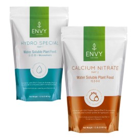 ENVY Herb & Veggie Special Combo - Water Soluble Plant Food for Soil & Hydro - Professional Grade 5-12-26 & 15.5-0-0 (1.5 LBS Combo)