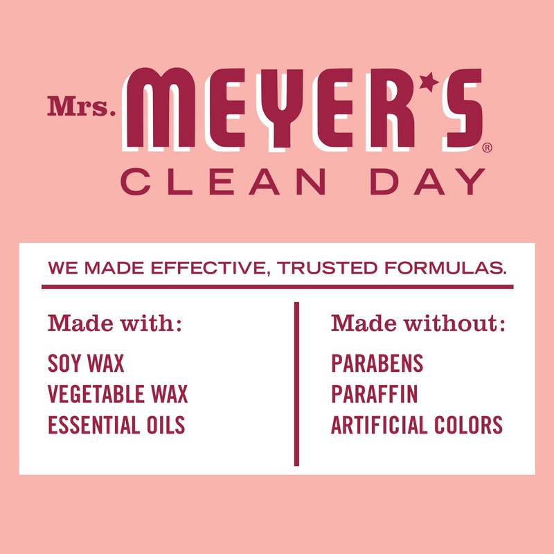 MRS. MEYER'S CLEAN DAY Soy Tin Candle, 12 Hour Burn