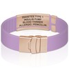 Divoti Custom Dual-Sided Engraved Silicone Medical Alert ID Wristband w/Security