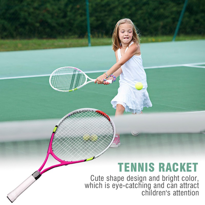 Durable String Single Tennis Racket Racquet for Kids Training Practice(