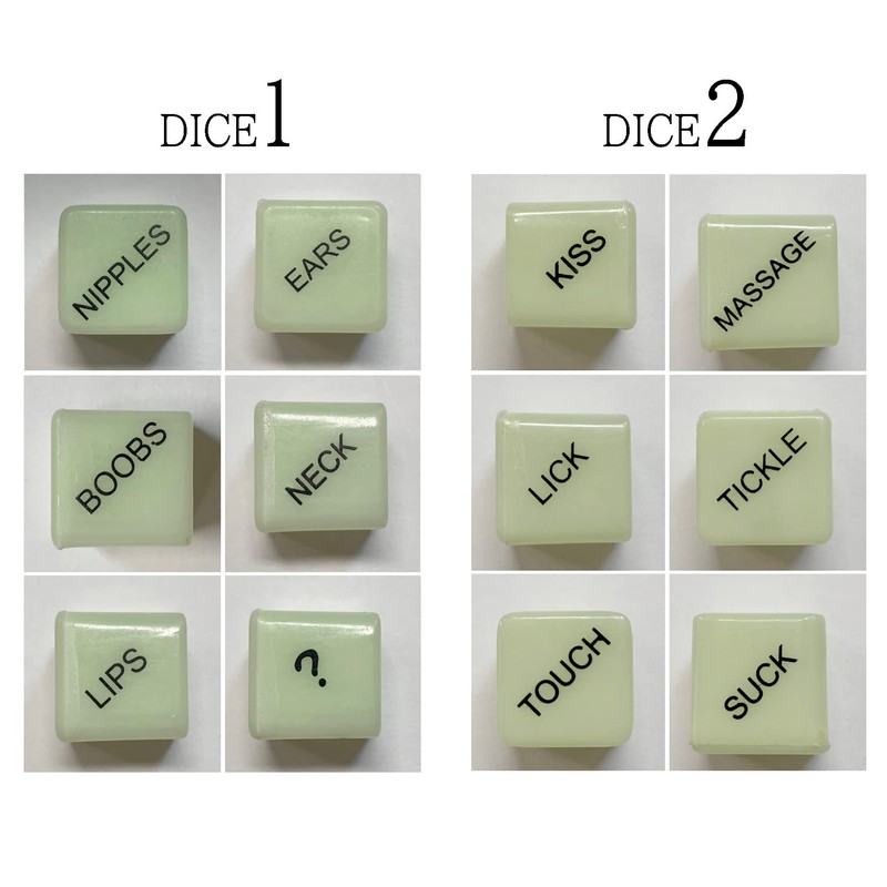 EDEN H Dice, Set of 2, Love Dice, Game, Funny