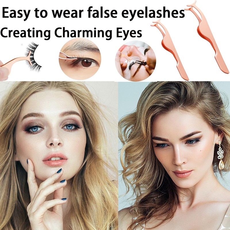 2 PCS False Eyelashes Applicator Tool Lash Curler Extensions Professional