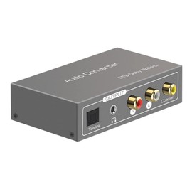 Lrocaoai 192KHz Multi Function Audio Converter,for ARC Toslink Optical SPDIF Coaxial to 3.5 mm Jack AUX Coaxial Audio Adapter, 500299274