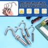 Glarks 6pcs M8 Expansion Hook Set, 304 Stainless Steel Open