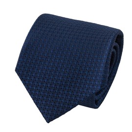 Ojier Men's Necktie, Silk, Regular Tie, Yamanashi Tie, Archival Style, Plain Woven Pattern, Made in Japan, Gift, Business, Stylish, 007: navy