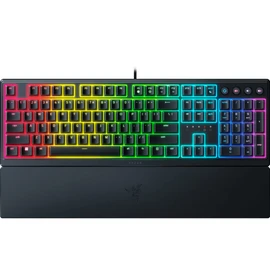 Razer Ornata V3 Gaming Keyboard: Low Profile Keys - Mecha Membrane Switches - UV Coated Keycaps - Backlit Media Keys - 10 Zone RGB Lighting - Spill Resistant - Magnetic Wrist Wrest - Snap Tap