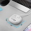 Ceptics 65W USB Power Strip, Surge Protection Small Compact, Dual