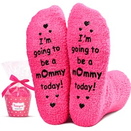 HAPPYPOP Pregnancy Gifts for Pregnant Women - Socks for Expecting Mom, Expecting Mother's Day Gifts Mom To Be Gifts for First Time Moms Friends