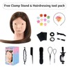 MYSWEETY Mannequin Head with Human Hair, 80% Real Hair 26''