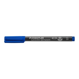 STAEDTLER 313-3 Lumocolor - Bolígrafos universales permanentes superfinos - azul, paquete de 10 (313-3 VE)