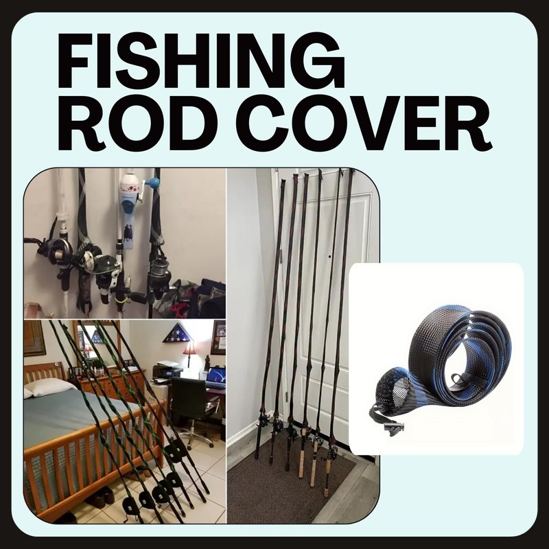 SCGEHA Rod Cover Rod Socks Mesh Fishing Rod Cover Rod