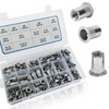 AKKTOL 200-PCS Rivet Nut Kit, Stainless Steel Rivnuts Kit, SAE