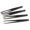 Velleman VTTWSET2 Non-Conductive Tweezers, Multi-Colour, Set of 4 Pieces