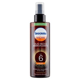 Leocrema Trockenes Bräunungsöl SPF6, niedrig, 200 ml
