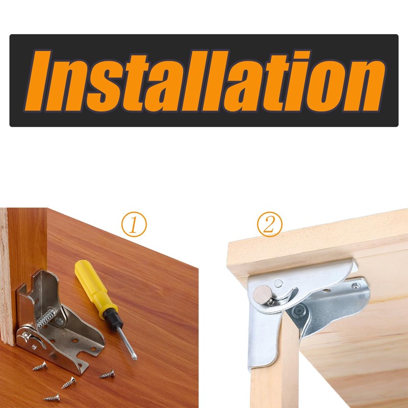 YIDELAI Locking Hinge 1 Pair Multifunctional 90 Degree Automatic Locking