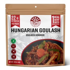 Nomad Nutrition Hungarian Goulash | Instant Freeze Dried Backpacking & Camping Food | Plant-Based, Non-GMO Hiking Meals with High-Energy, Vegan, Gluten-Free | 112g - 1 Pack