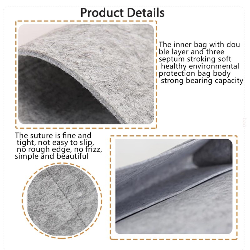 AUCOOMA Dual Purpose Bedside Storage Hanging Bag Versatile Bedside Organizer