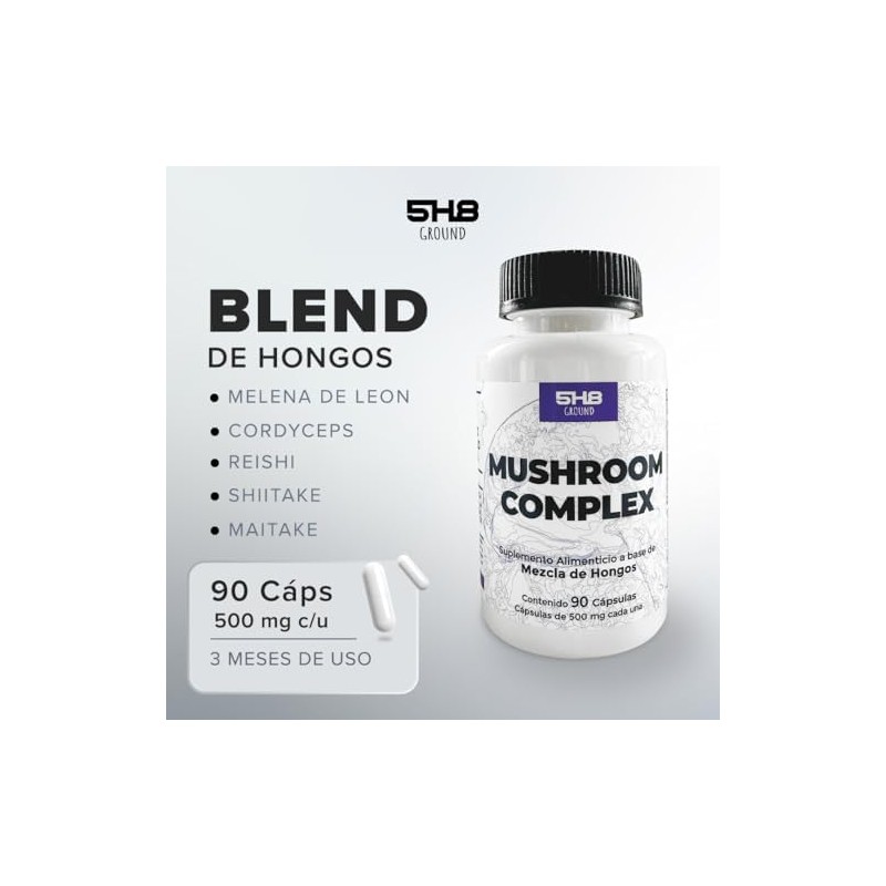 Mushroom Complex - Melena de León, Cordyceps, Reishi - 5H8