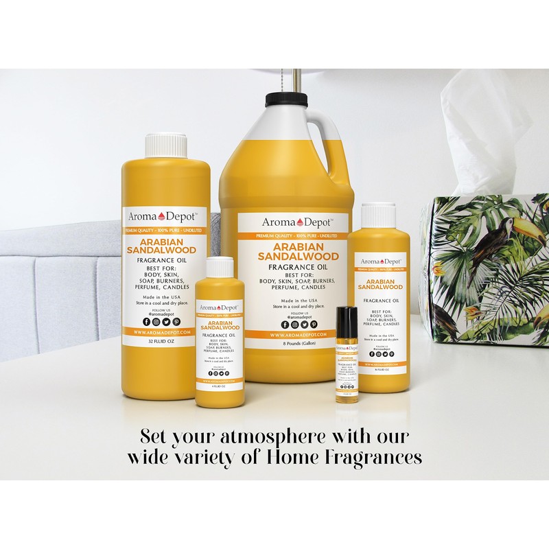 Aroma Depot 32oz. Arabian Sandalwood Fragrance Oil, Pure Uncut -