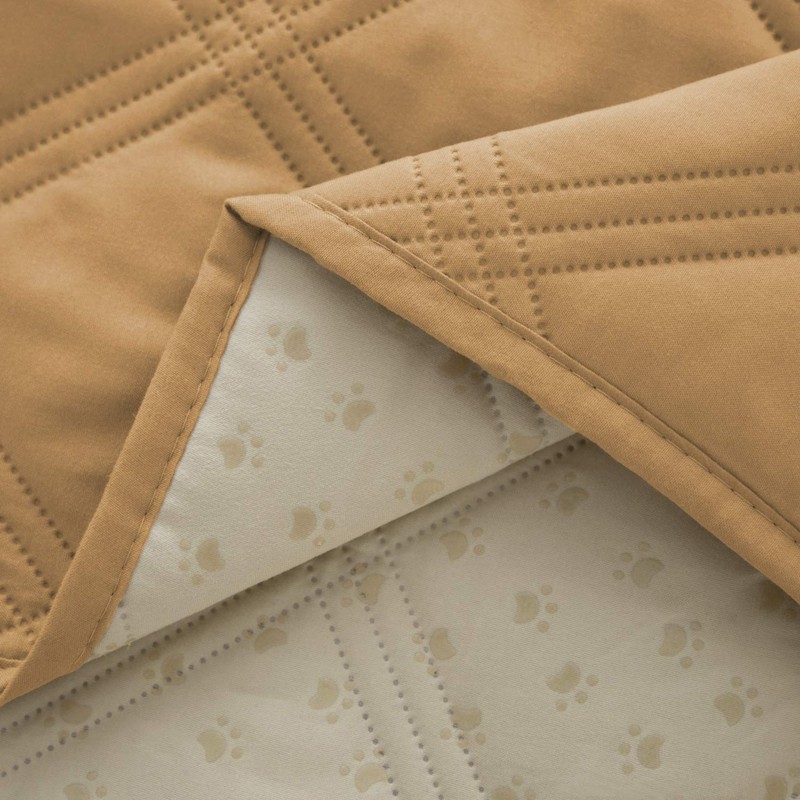 Ameritex - Funda impermeable para cama de perro con respaldo