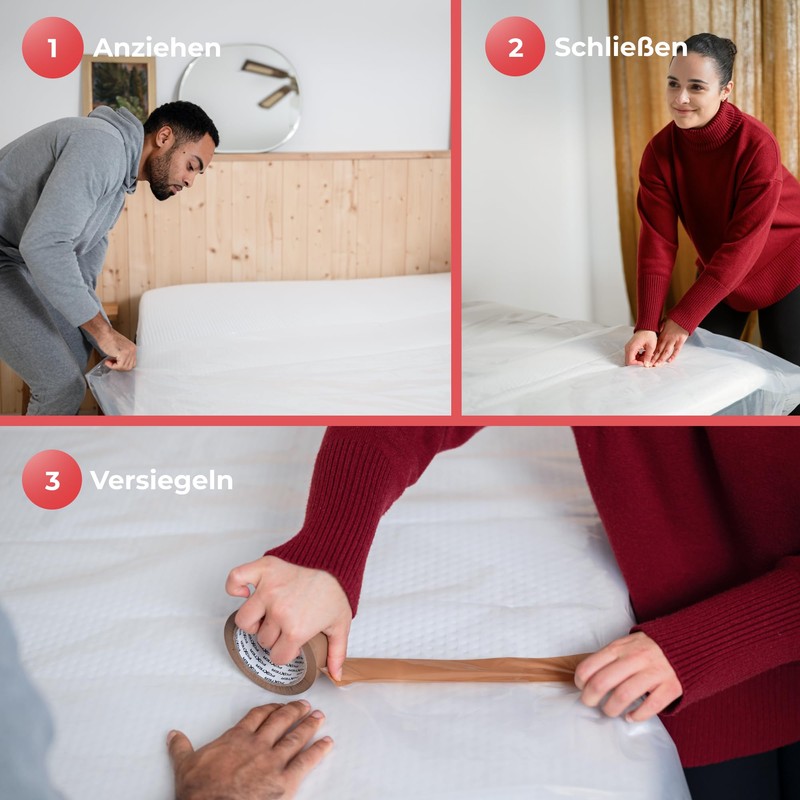 WRAPPYBAG Mattress Cover Waterproof - Protective Cover for Mattresses -