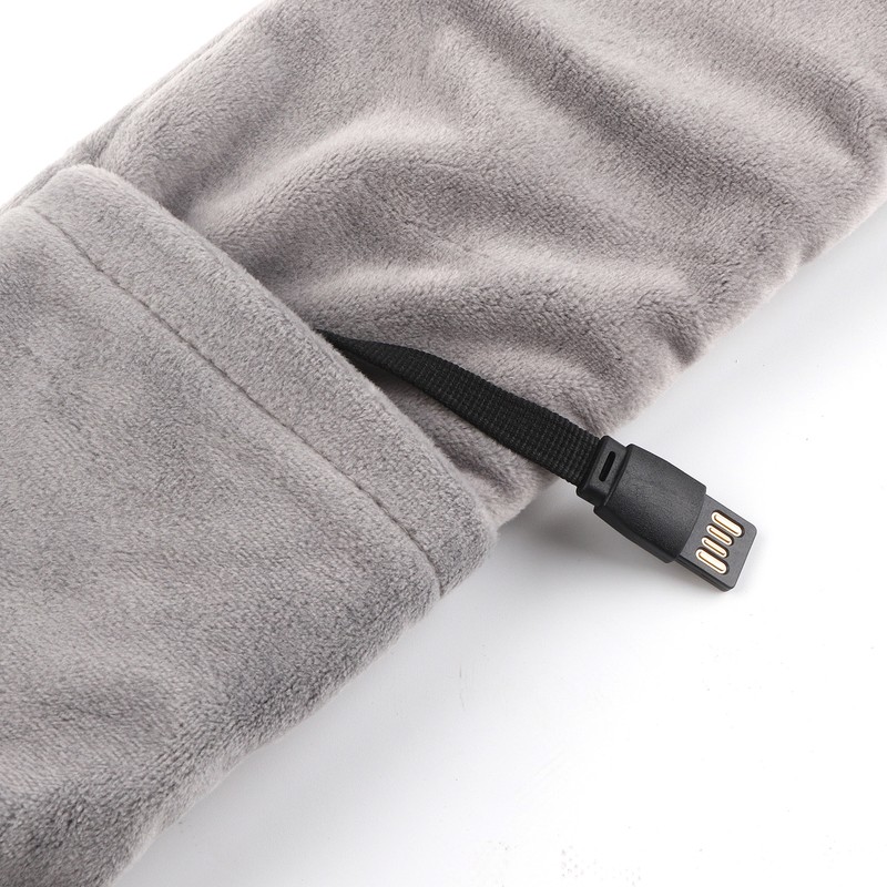 Electric Heated Neck Scarf Vibration Massage Double Sided Velvet Thick
