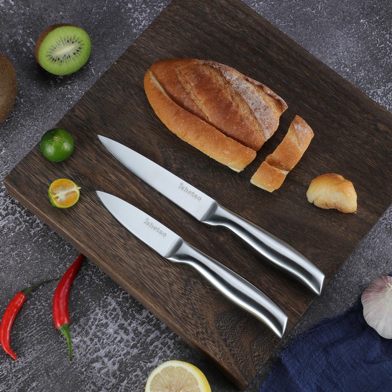 isheTao Knife Sets for Kitchen with Block, 15 Piece Kitchen
