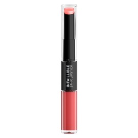 L'Oreal Paris, Infallible 24Hr Lipstick, Labial De Larga Duración De Dos Pasos: Líquido Y Balsamo, Tono 806 Ifinite Intimacy