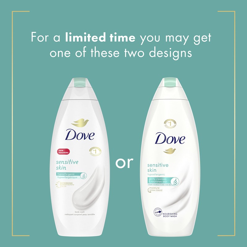 Dove Body Wash, Sensitive Skin, 12 oz
