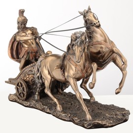 Veronese Design Roman Chariot Sculpture WU72011A4 Bronze